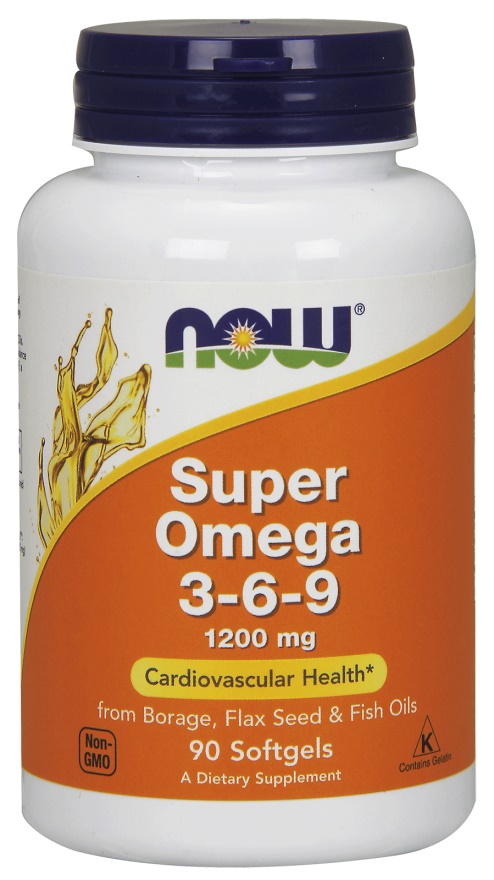 Super Omega 3-6-9, 1200mg - 90 softgels