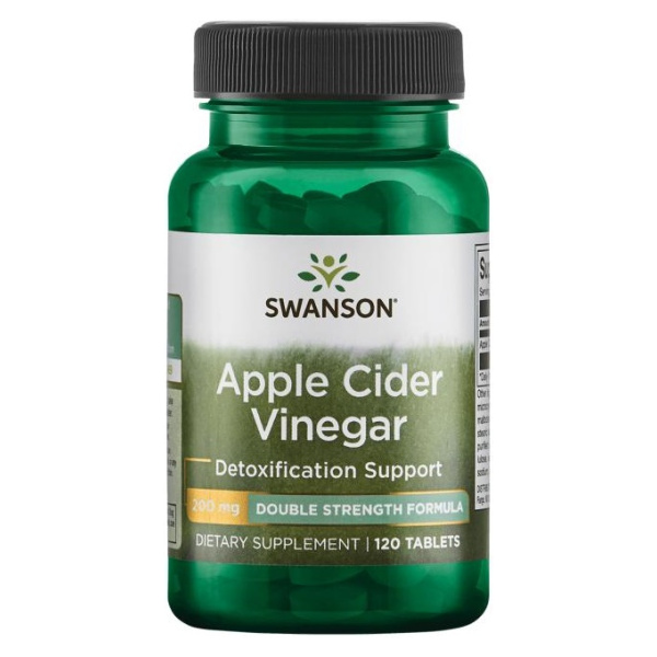 Apple Cider Vinegar, 200mg Double-Strength - 120 tablets