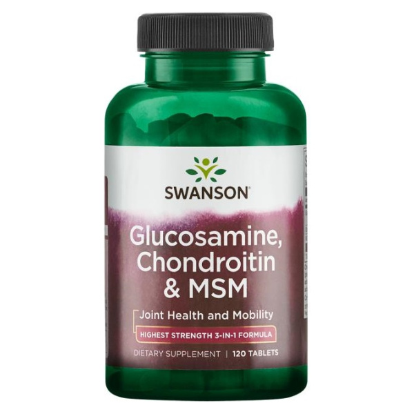 Glucosamine, Chondroitin & MSM, 750mg - 120 tablets