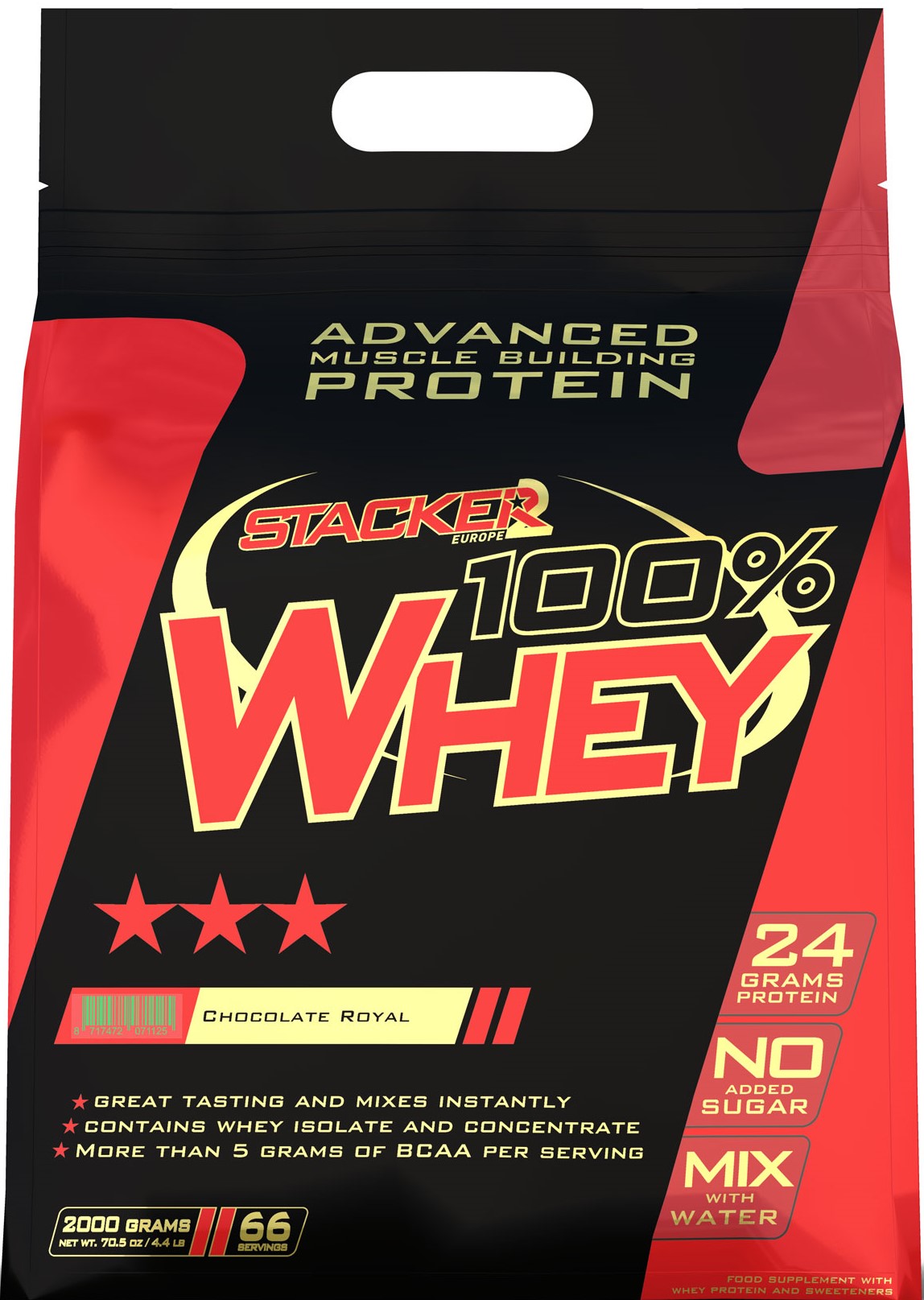 100% Whey, Vanilla - 2000g