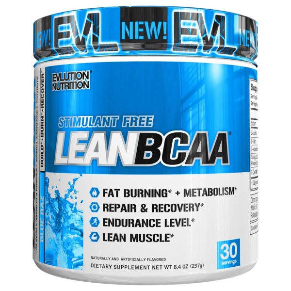 Lean BCAA - Stimulant Free, Blue Raz - 237g