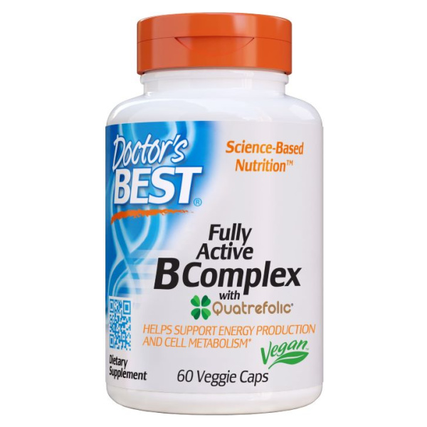 Fully Active B-Complex with Quatrefolic - 60 vcaps