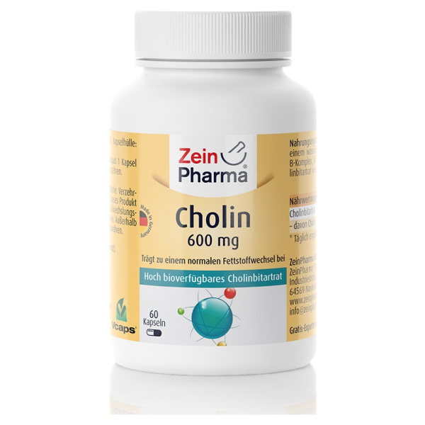 Choline, 600mg - 60 caps