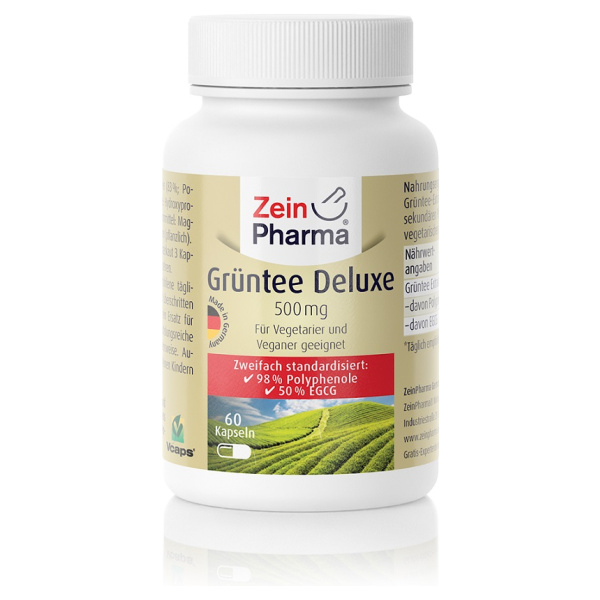 Green Tea Deluxe, 500mg - 60 caps