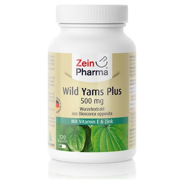 Wild Yams Plus, 500mg - 120 caps