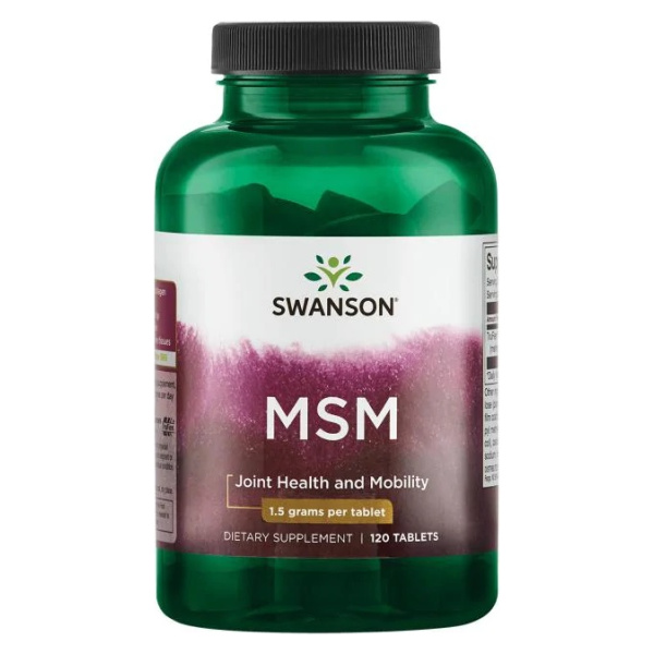 MSM, 1500mg - 120 tablets
