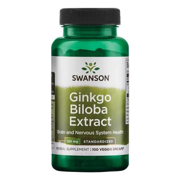 Ginkgo Biloba Extract, 120mg - 100 vcaps