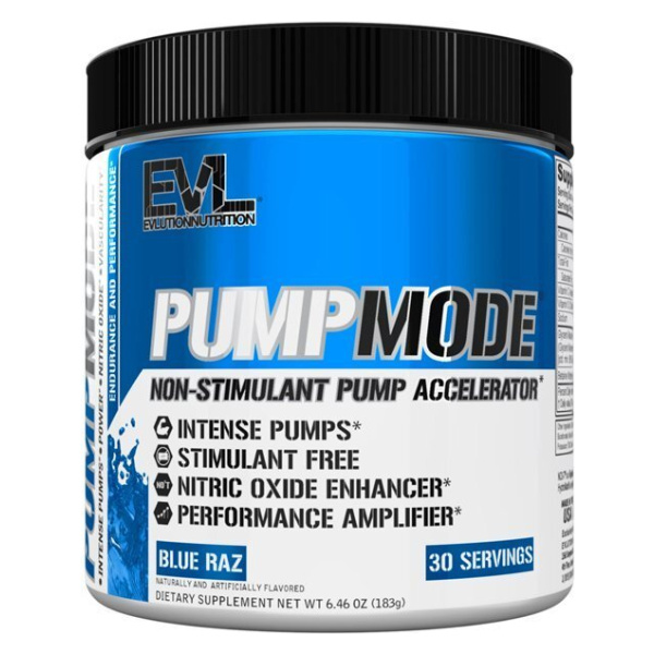 PumpMode Powder, Blue Raz - 183g