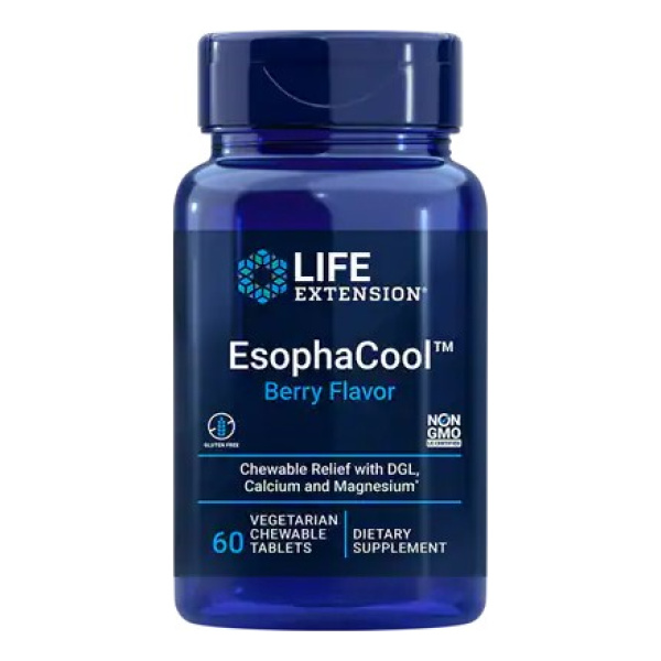 EsophaCool, Berry (EAN 737870203360) - 60 vegetarian chewable tabs