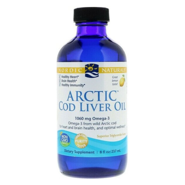 Arctic Cod Liver Oil, 1060mg Lemon - 237 ml.
