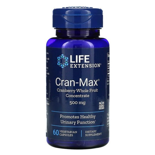 Cran-Max Cranberry Whole Fruit Concentrate, 500mg - 60 vcaps