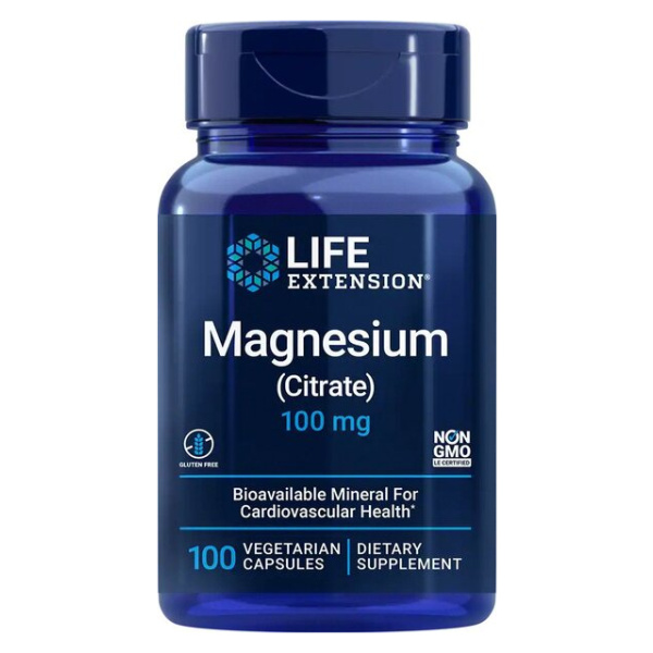 Magnesium (Citrate), 100mg - 100 vcaps