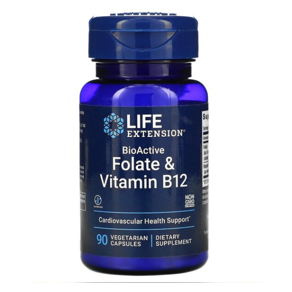 BioActive Folate & Vitamin B12 - 90 vcaps