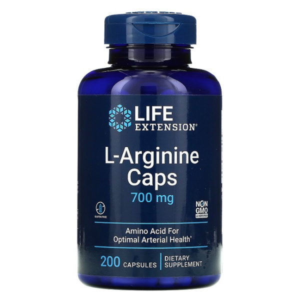 L-Arginine Caps, 700mg - 200 caps
