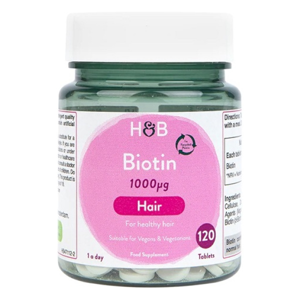 Biotin, 1000mcg - 120 tablets