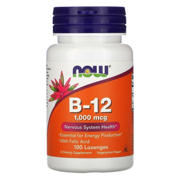 Vitamin B-12, 1000mcg - 100 lozenges