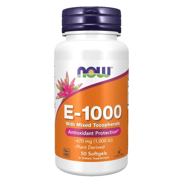 Vitamin E-1000 - Natural (Mixed Tocopherols) - 50 softgels