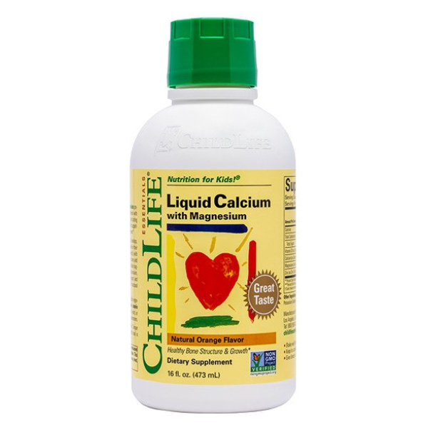 Liquid Calcium with Magnesium, Natural Orange - 473 ml.