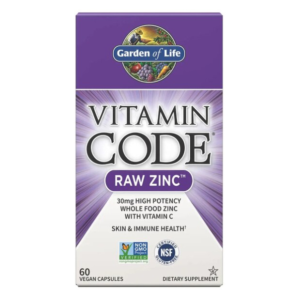 Vitamin Code Raw Zinc - 60 vegan caps