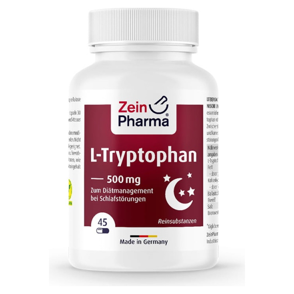 L-Tryptophan, 500mg - 45 vcaps