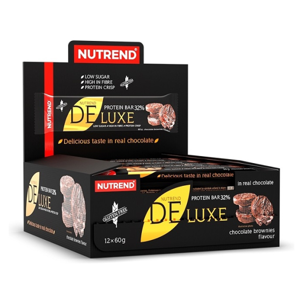 Deluxe Protein Bar, Chocolate Brownies - 12 x 60g