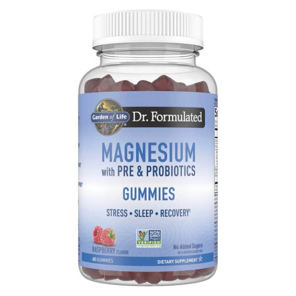 Dr. Formulated Magnesium with Pre & Probiotics Gummies, Raspberry - 60 gummies