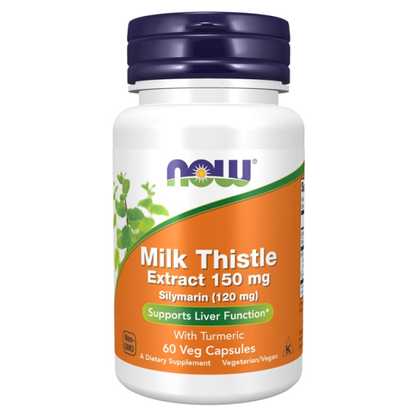 Milk Thistle Extract with Turmeric, 150mg - 60 vcaps