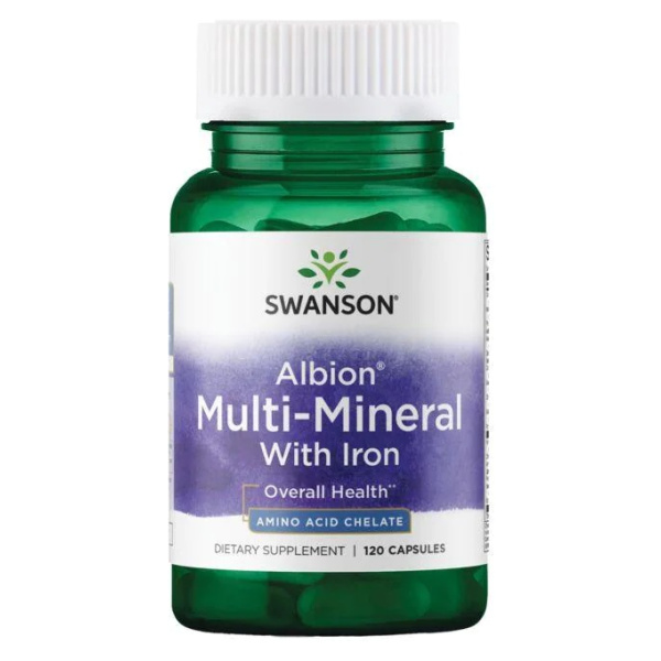 Albion Multi-Mineral with Iron - 120 caps