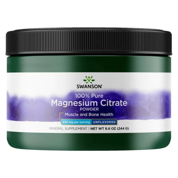 Magnesium Citrate, Powder 630mg - 244g