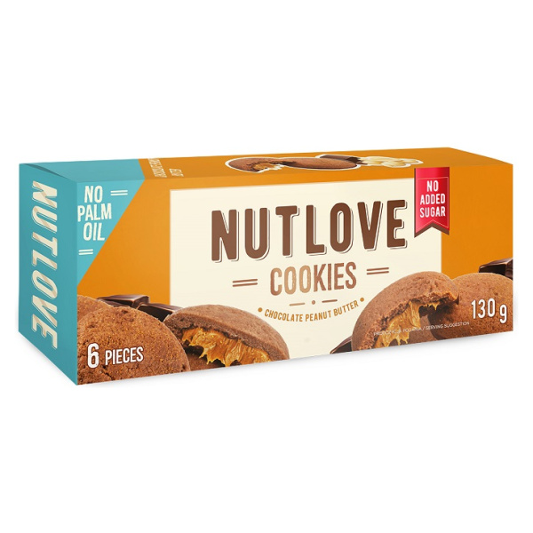 Nutlove Cookies, Chocolate Peanut Butter - 6 cookies