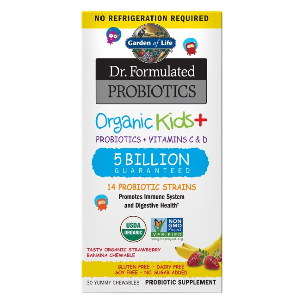 Dr. Formulated Probiotics Kids+, Strawberry Banana - 30 chewables