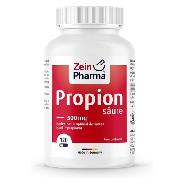 Propionic Acid, 500mg - 120 caps