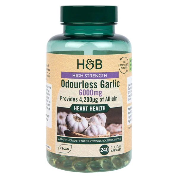 High Strength Odourless Garlic, 6000mg - 240 caps