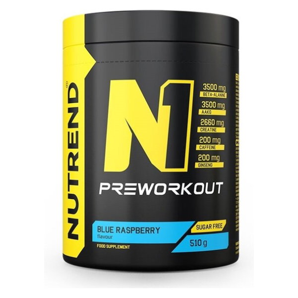N1 Pre-Workout, Blue Raspberry - 510g
