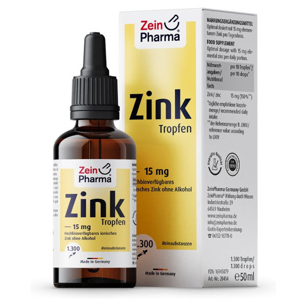 Zinc Drops, 15mg - 50 ml.