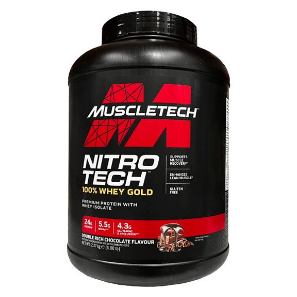 Nitro-Tech 100% Whey Gold, Double Rich Chocolate (EAN 631656256369) - 2270g