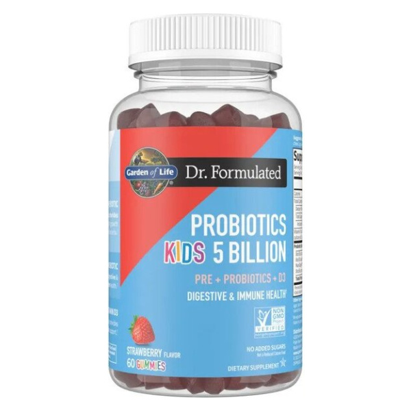Dr. Formulated Probiotics Kids 5 Billion Gummies, Strawberry - 60 gummies