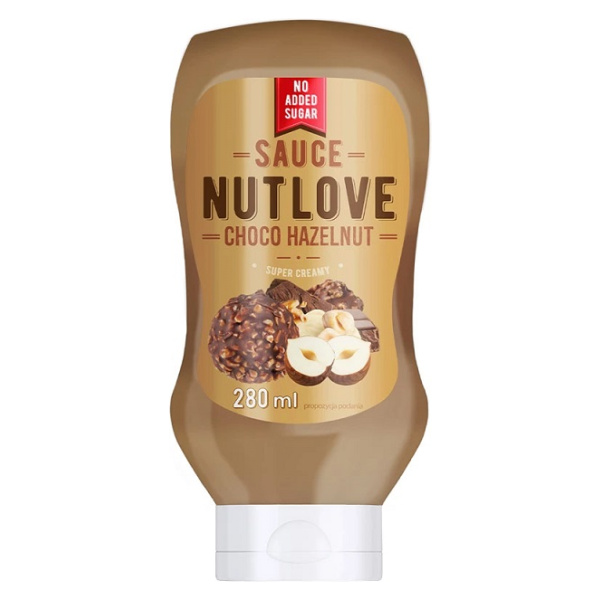 Nutlove Sauce, Choco Hazelnut - 280 ml.