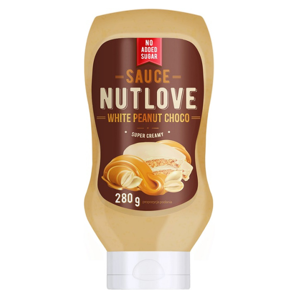 Nutlove Sauce, White Peanut Choco - 280 ml.
