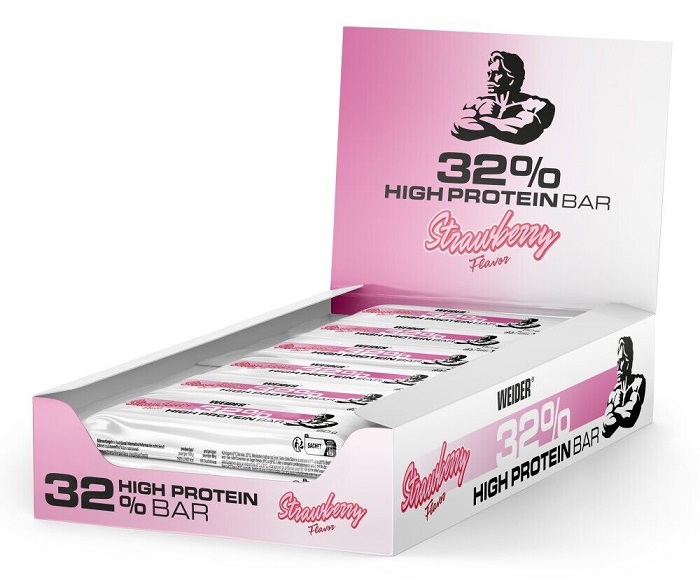 32% High Protein Bar, Strawberry - 12 x 60g