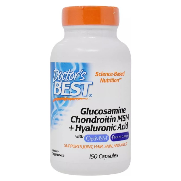 Glucosamine Chondroitin MSM + Hyaluronic Acid - 150 caps