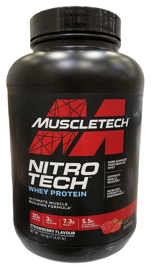 Nitro-Tech, Strawberry (EAN 631656260052) - 1820g