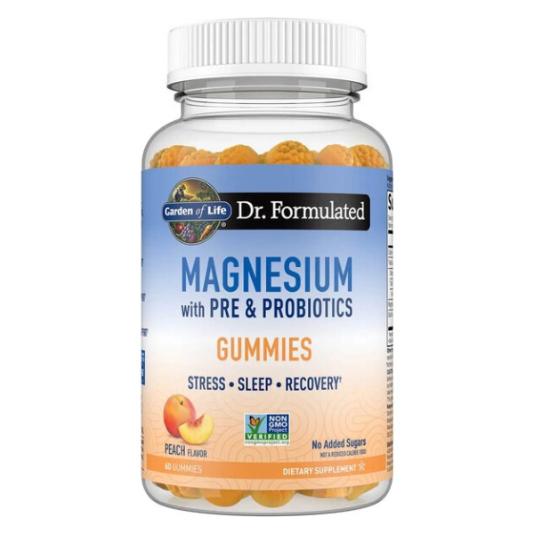 Dr. Formulated Magnesium with Pre & Probiotics Gummies, Peach - 60 gummies