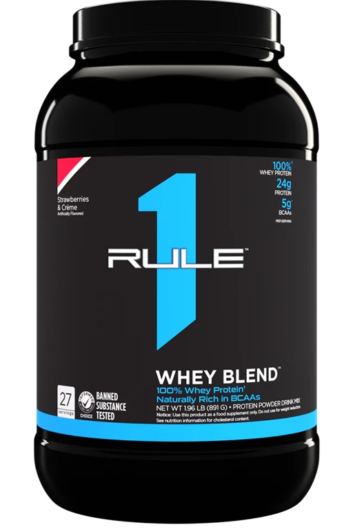 R1 Whey Blend, Strawberries & Creme - 891g