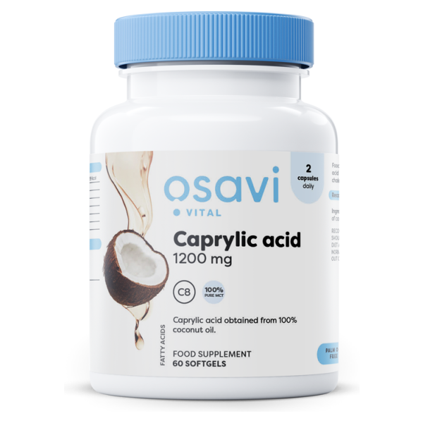 Caprylic Acid, 1200mg - 60 softgels