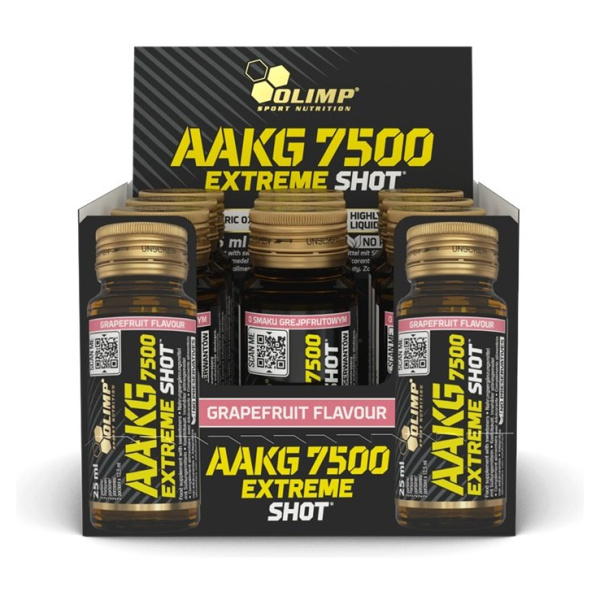 AAKG 7500 Extreme Shot, Grapefruit - 9 x 25 ml.