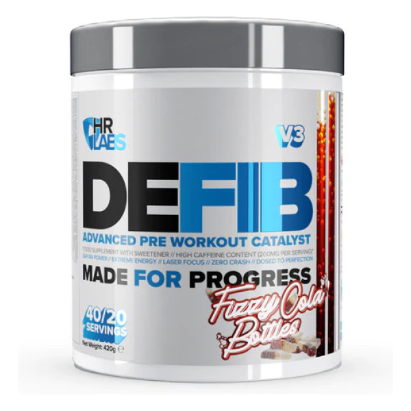Defib V3 - Advanced Pre Workout Catalyst, Fizzy Cola Bottles - 420g