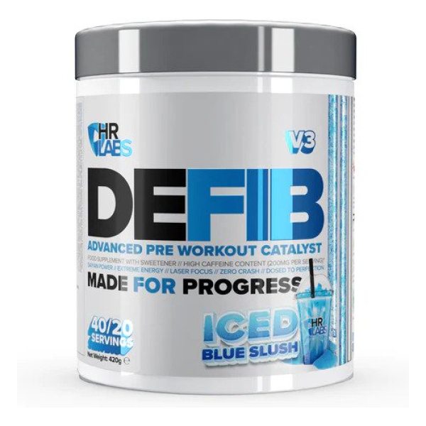 Defib V3 - Advanced Pre Workout Catalyst, Iced Blue Slush - 420g
