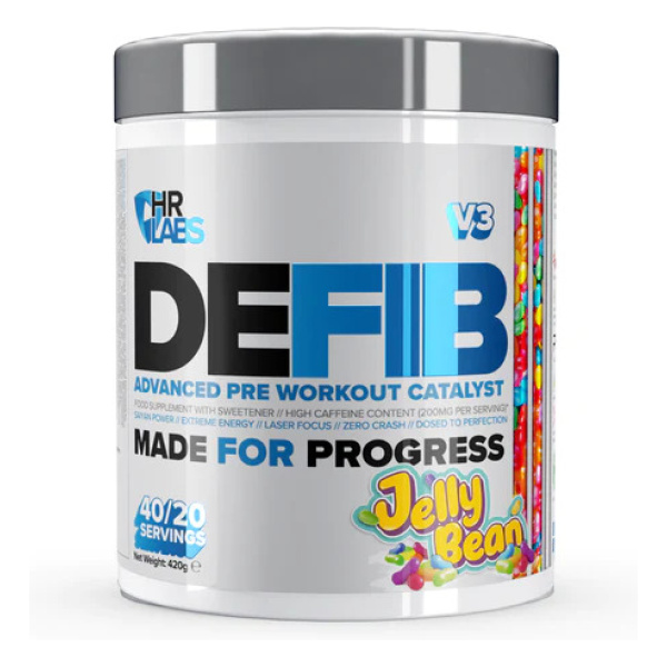 Defib V3 - Advanced Pre Workout Catalyst, Jelly Bean - 420g