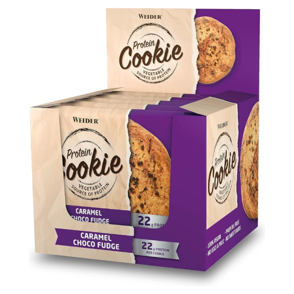 Protein Cookie, Caramel Choco Fudge - 12 x 90g